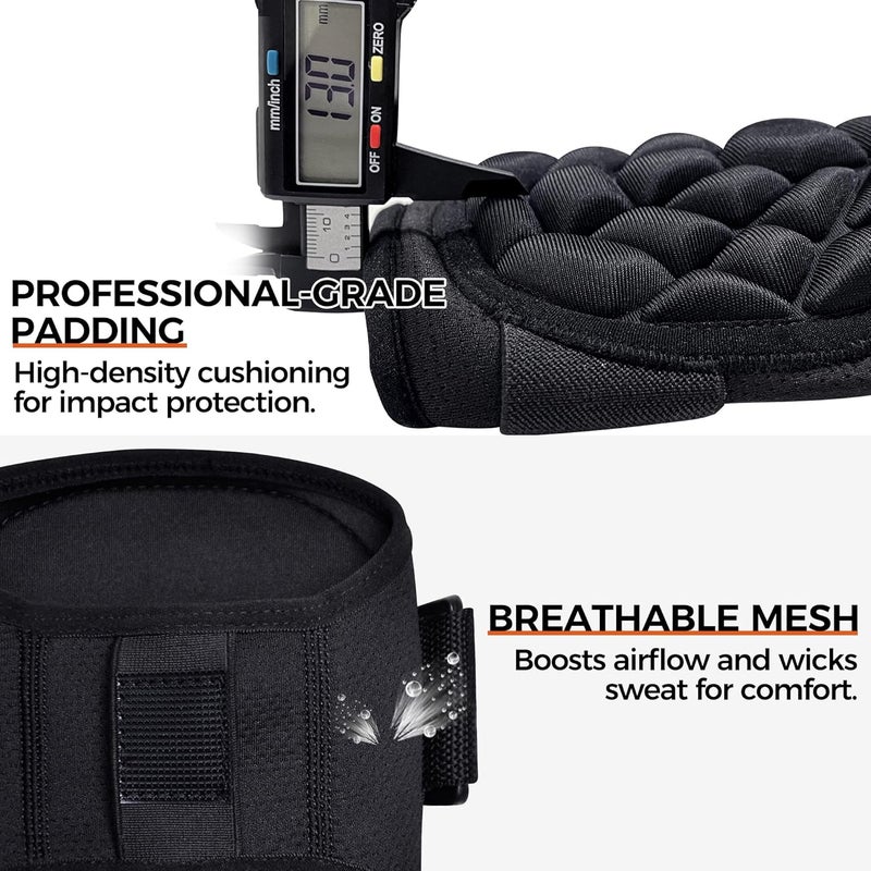 COOLOMG Batter's Baseball Elbow Guard for Youth Adult, Protective Arm Pads with Adjustable Straps for Softball Lacrosse, Single - Image 4